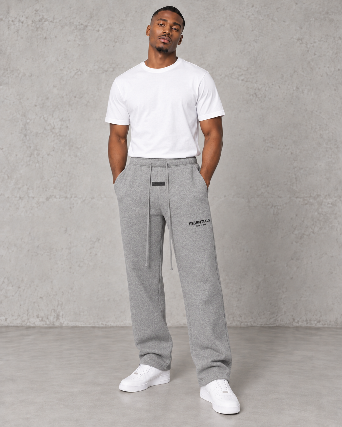 Fear of God Essentials Straight Leg Bottoms - Dark Oats