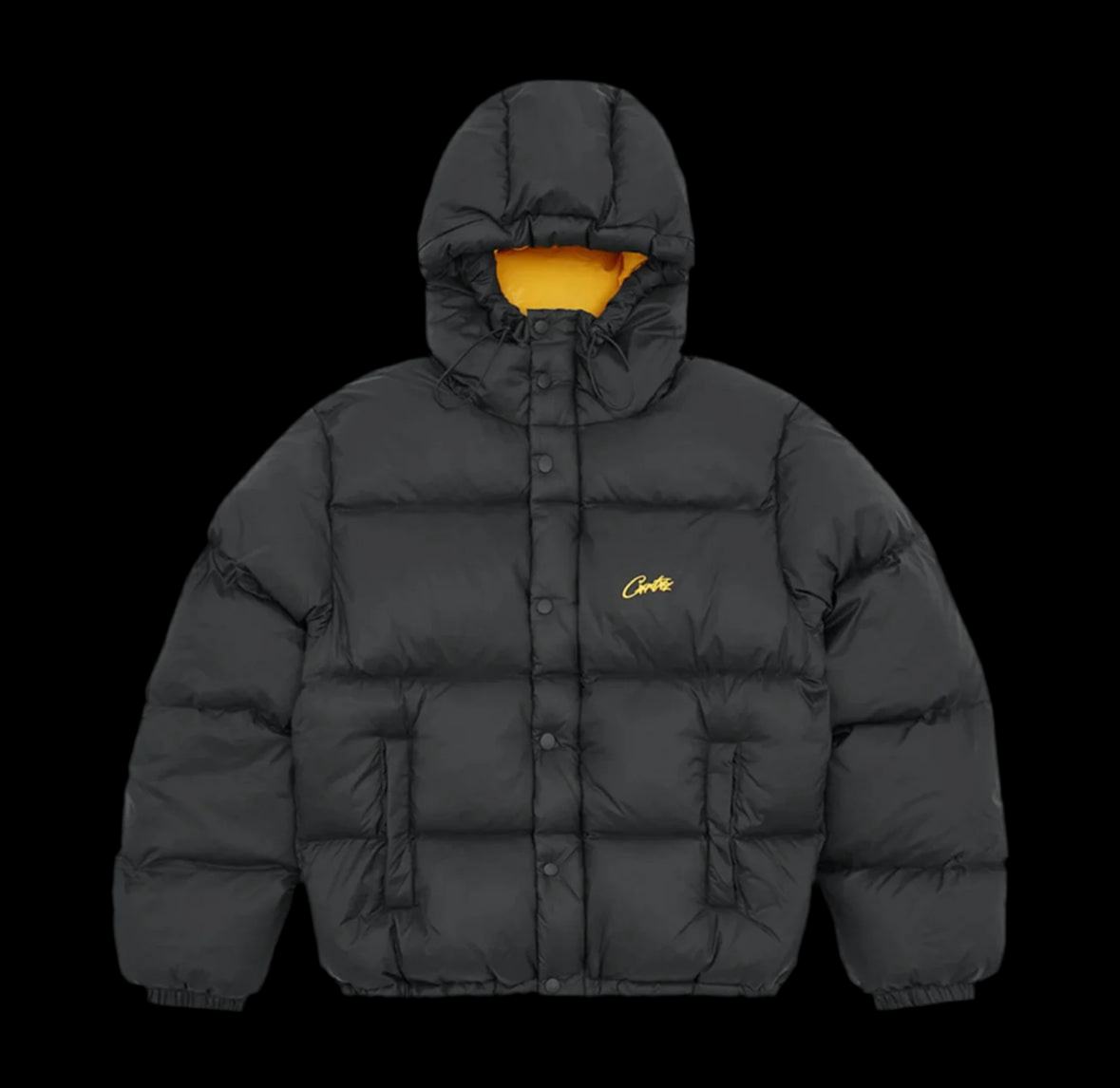 Crtz Black Bolo Puffer Jacket