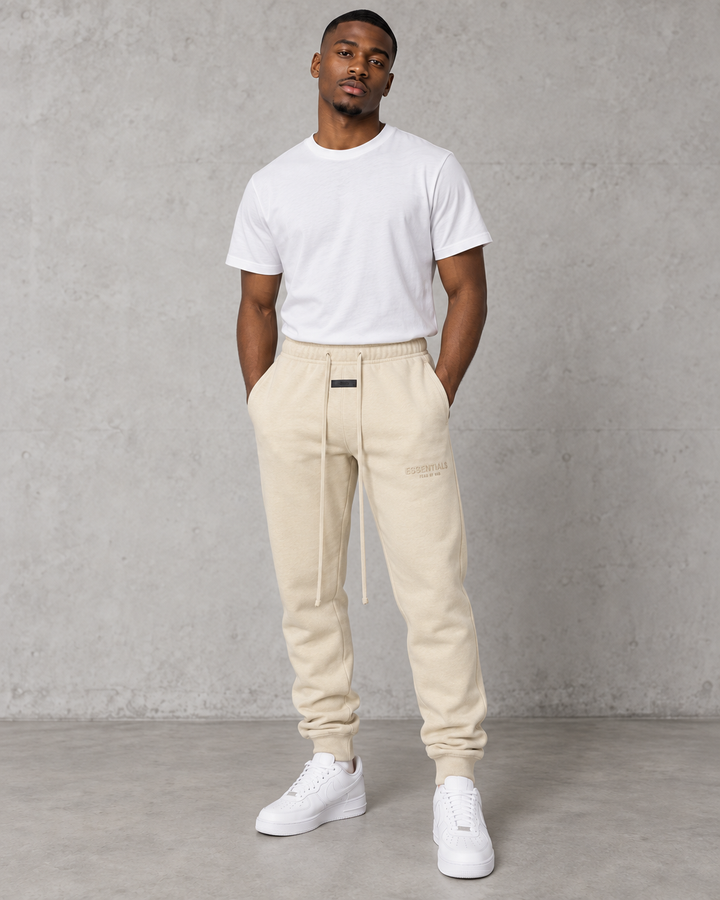 Fear of God Essentials SS23 Tracksuit Joggers - Egg Shell