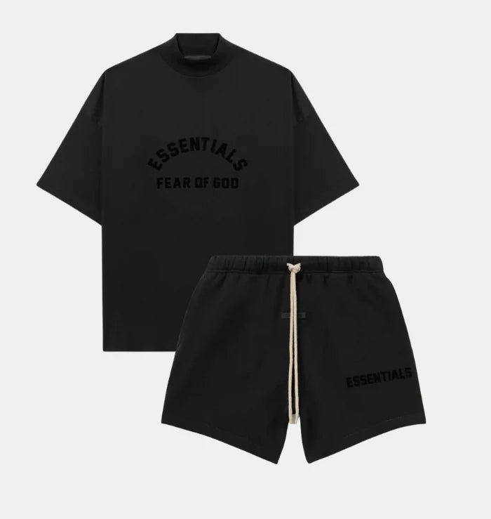 Fear of God Essentials SS23 Short Set - Jet Black