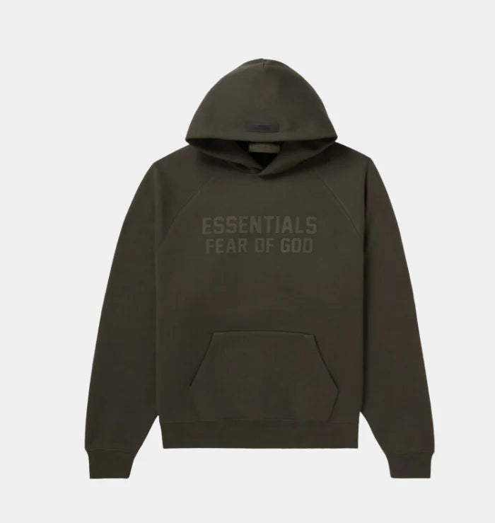 Fear of God Essentials SS23 Tracksuit Hoodie - Off Black