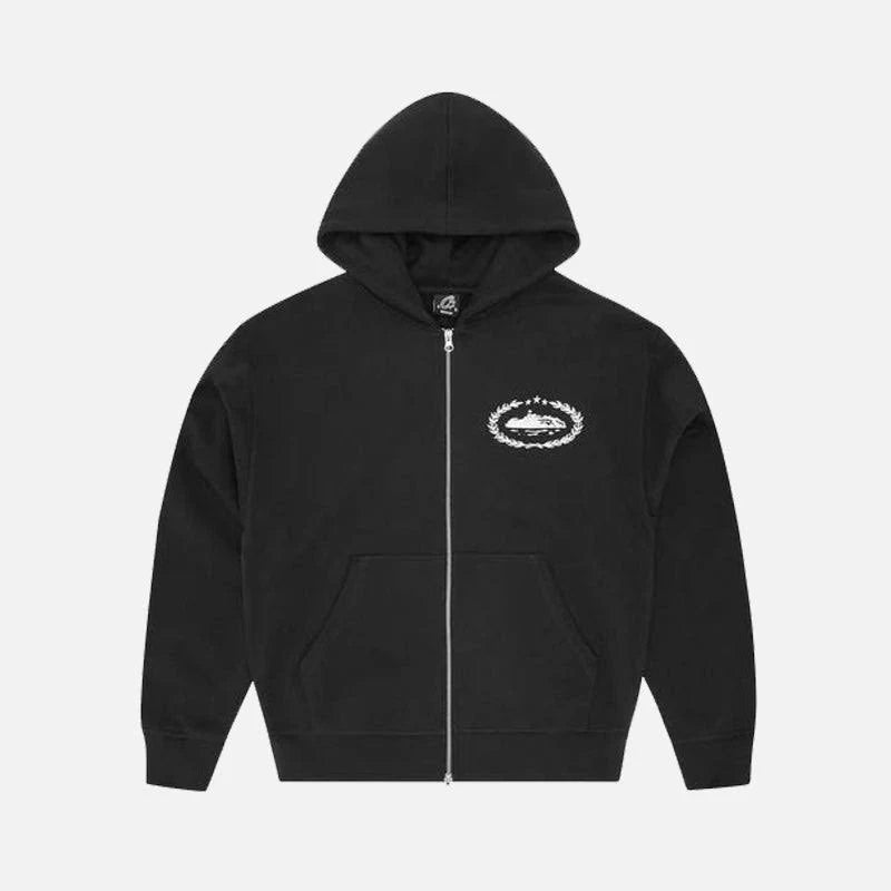 Corteiz Black Superior Royale Hoodie