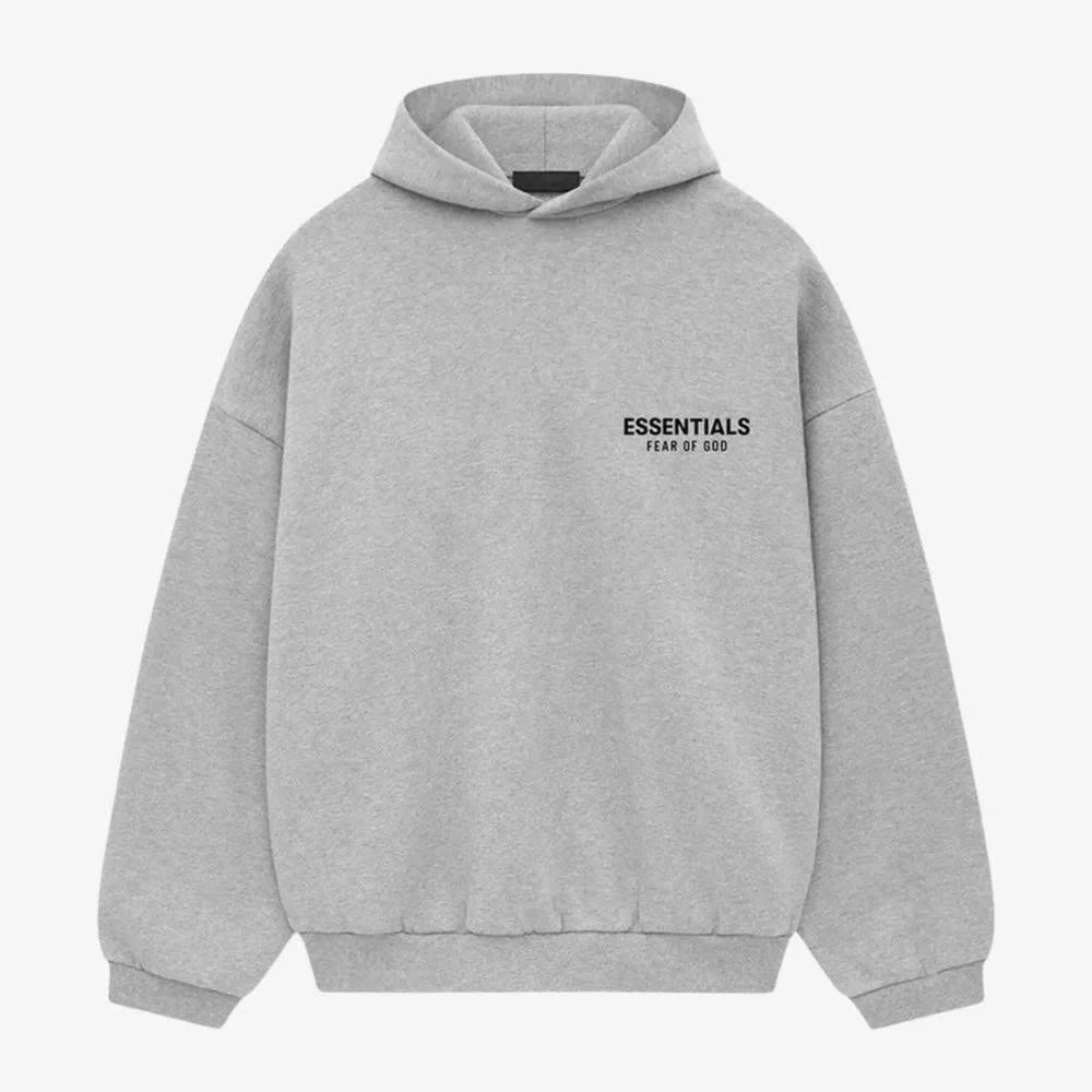 Fear of God Essentials SS25 Tracksuit Hoodie - Heather Grey