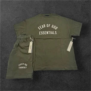 Fear of God Essentials FW24 Short Set Shorts - Military Green
